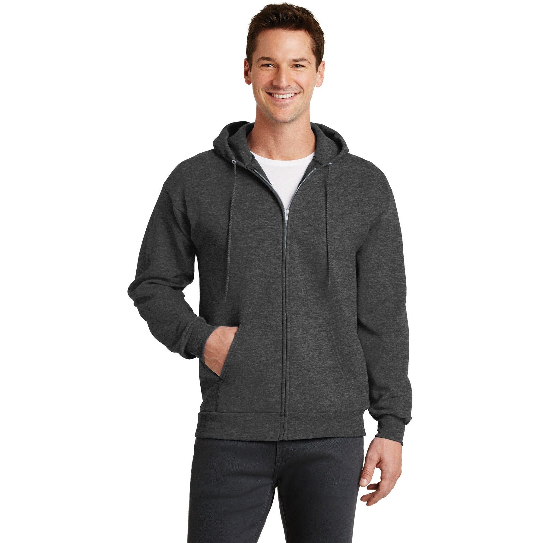 Port & Company-Port & Company® - Core Fleece Full-Zip Hooded Sweatshirt. PC78ZH-MedTech-7
